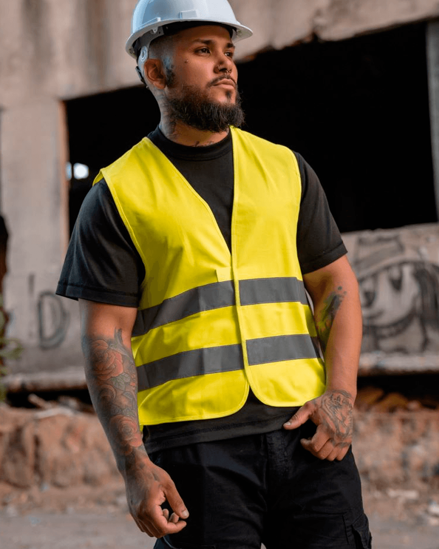 Korntex Gilet de sécurité unisexe avec bandes réfléchissantes à personnaliser
