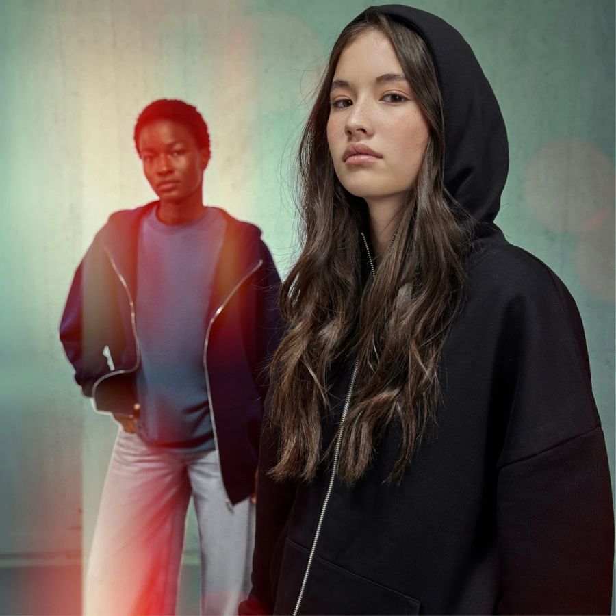 B&C Oversized Influence Zip Hood personnalisé | B&C