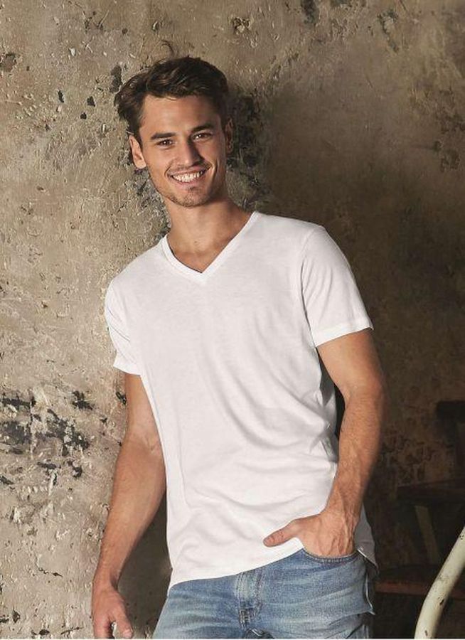 B&C Inspire V T-shirt à col en V personnalisé pour homme | B&C