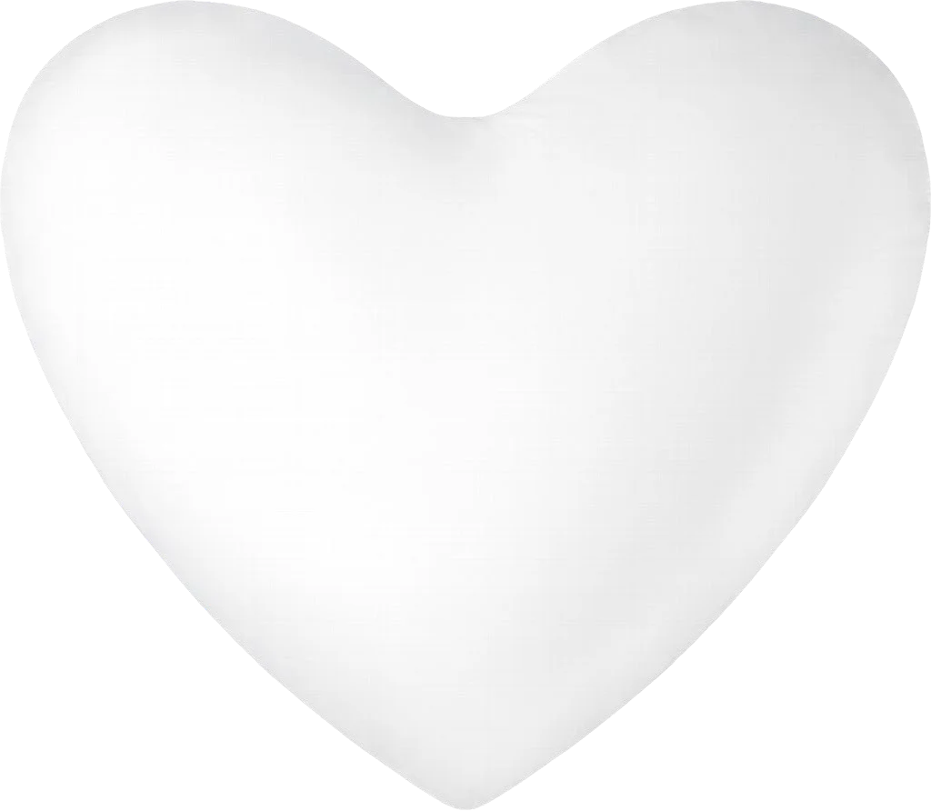 Coussin en forme de cœur personnalisé