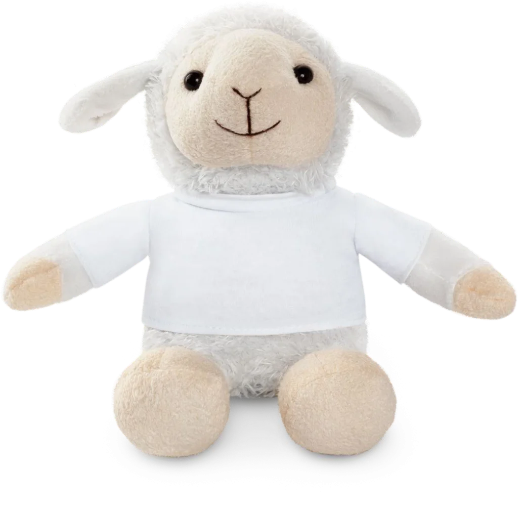 Peluche mouton personnalisée