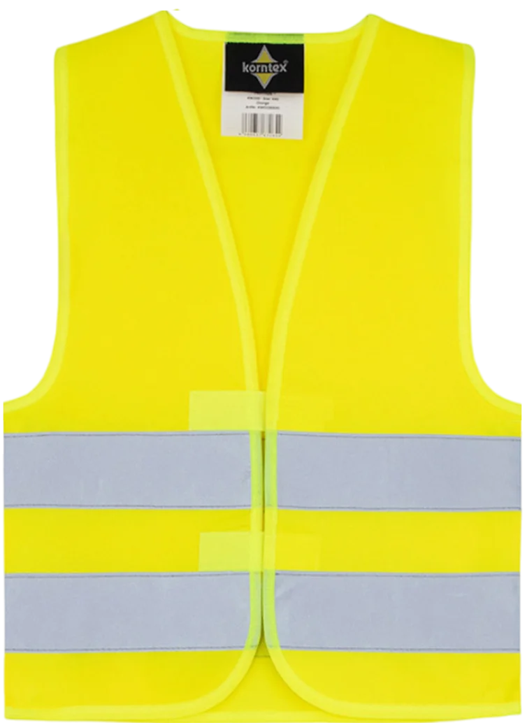 Korntex gilet de sécurité enfant à personnaliser avec votre impression