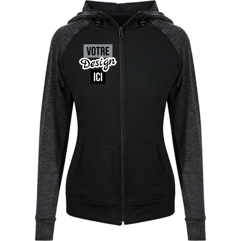 Just Cool Women's Cool Contrast Zoodie
