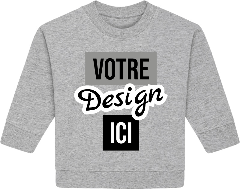 Stanley/Stella Baby Changer Sweat Bébé Premium Col Rond à personnaliser