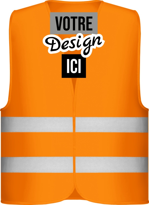 Korntex Gilet de sécurité unisexe avec bandes réfléchissantes à personnaliser