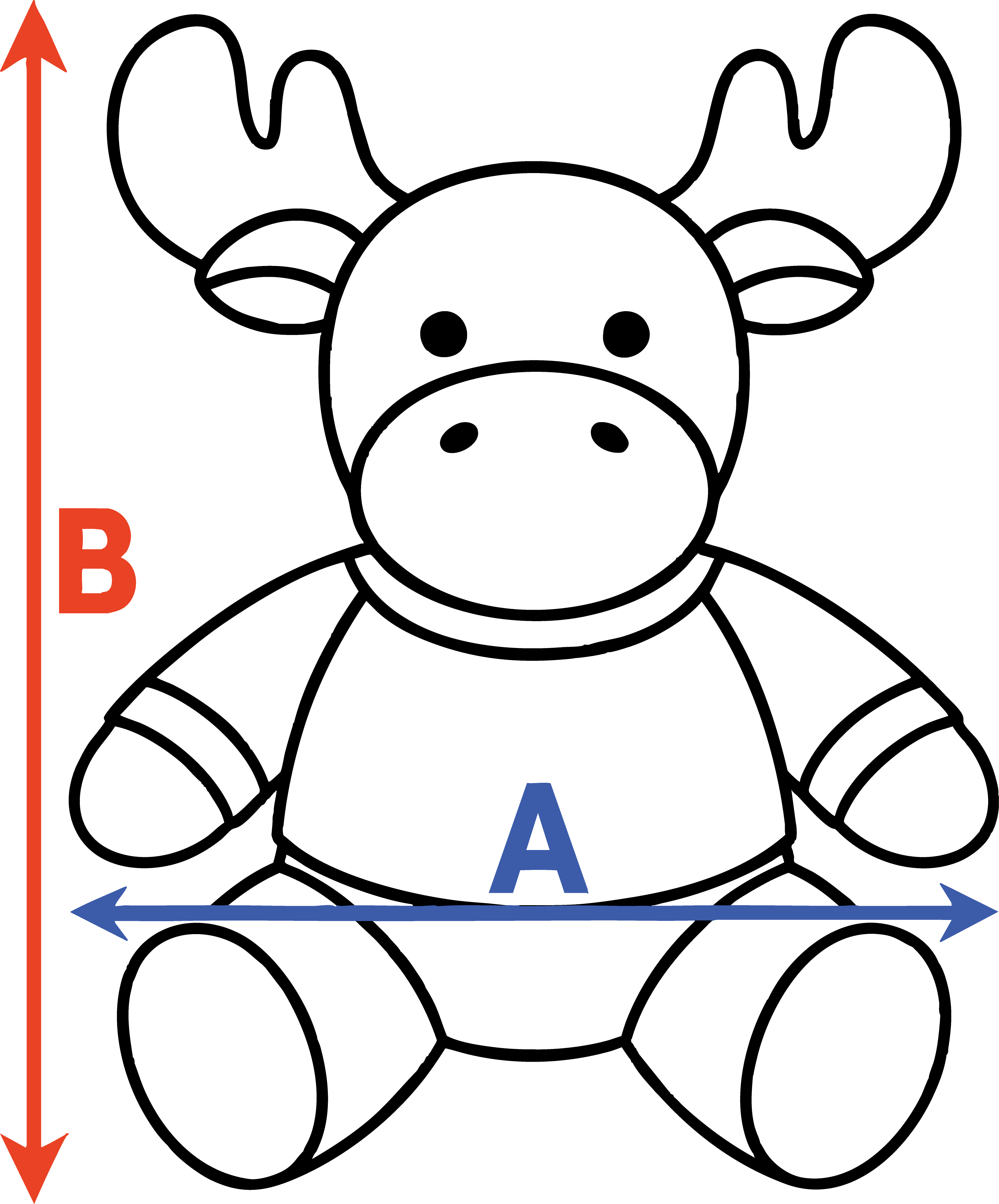Peluche Élan Dimensions