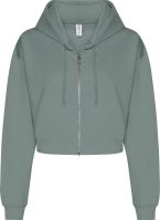 Crop-Top Zoodie Damen Hoodie bedrucken | Just Hoods
