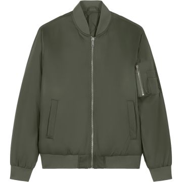 Stanley/Stella Bomber 2.0 Unisex Bomberjacke personalisieren – Vorne – Khaki