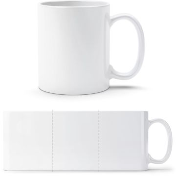 Sublistar Weisse Tasse personalisieren – Vorne – Weiß