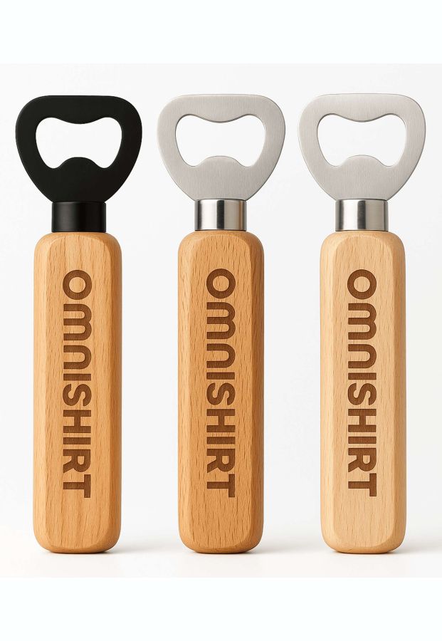 Flaschenöffner aus FSC-Holz bedrucken
