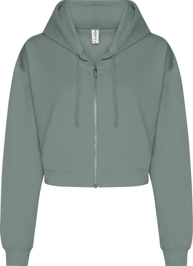Crop-Top Zoodie Damen Hoodie bedrucken | Just Hoods