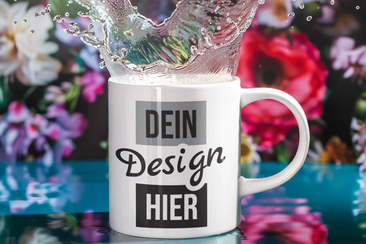 Tasse mit Geburtstagsmotiv