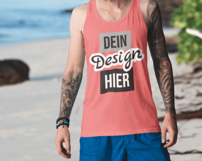 Herren Sommer-Tanktops oder Strand-T-Shirts selbst gestalten