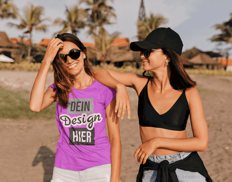 Damen Urlaub-T-Shirt bedrucken