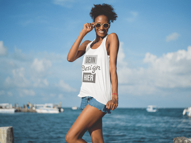 Damen Urlaub-Tanktop bedrucken