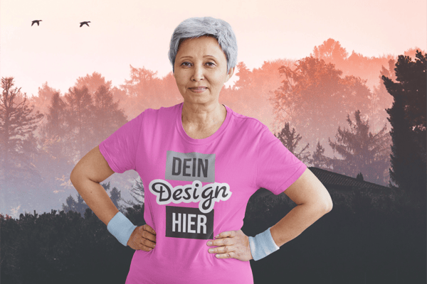 T-Shirt mit eigenem Motiv oder text für Oma bedrucken lassen