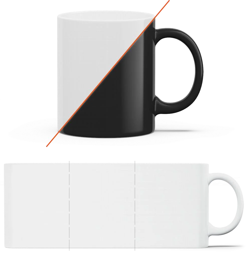 Magische Tasse bedrucken