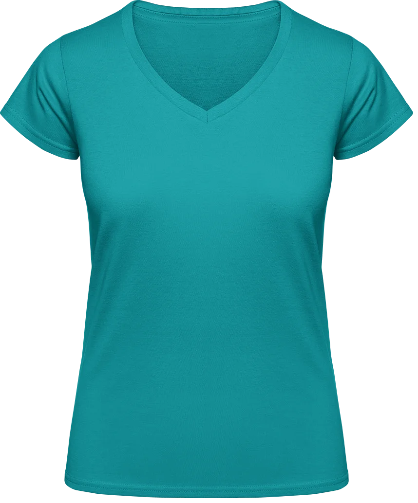 HAKRO V-Shirt Classic bedrucken für Damen