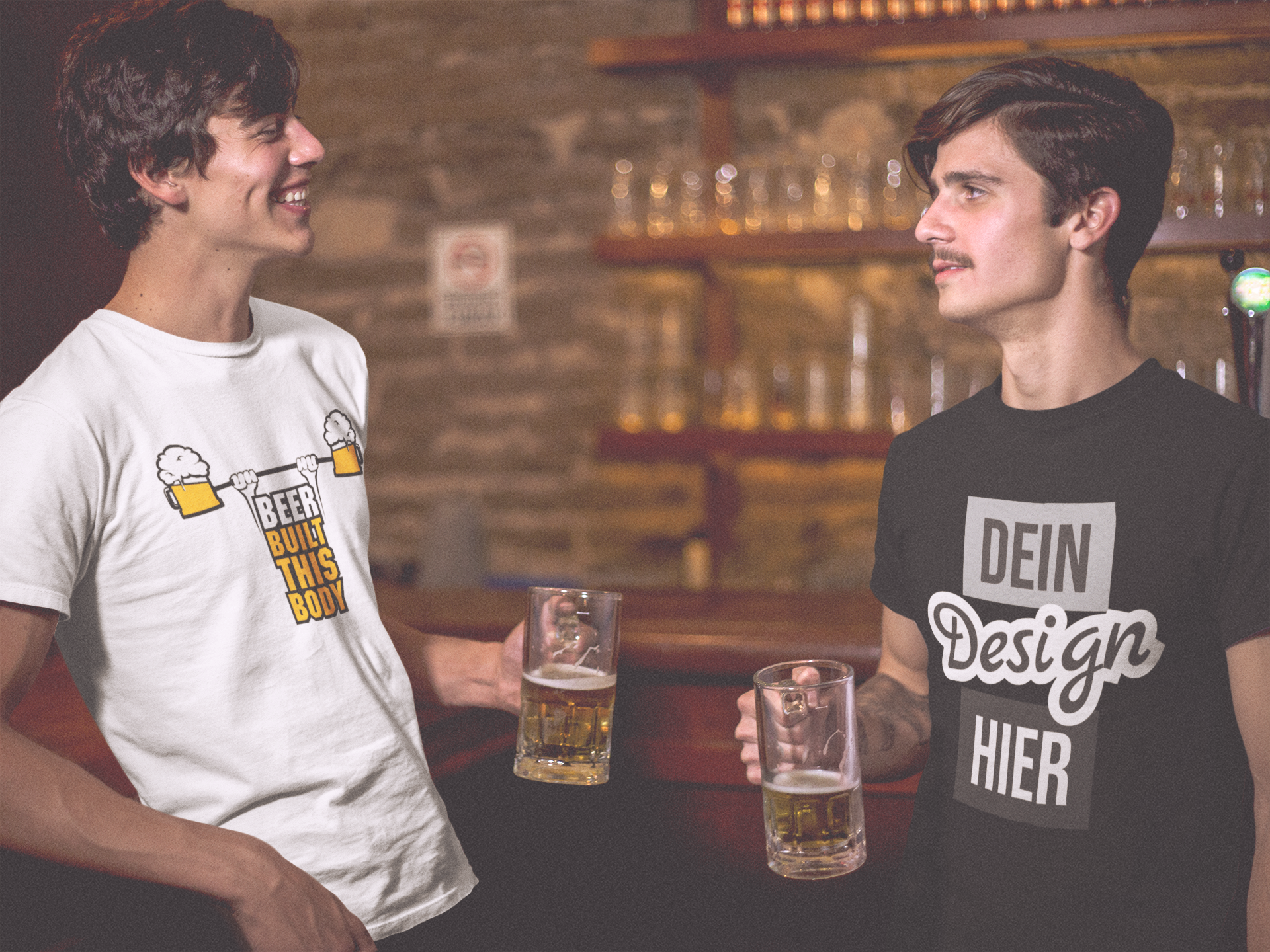 Bier T-Shirt mit lustigen Sprüchen selbst gestalten