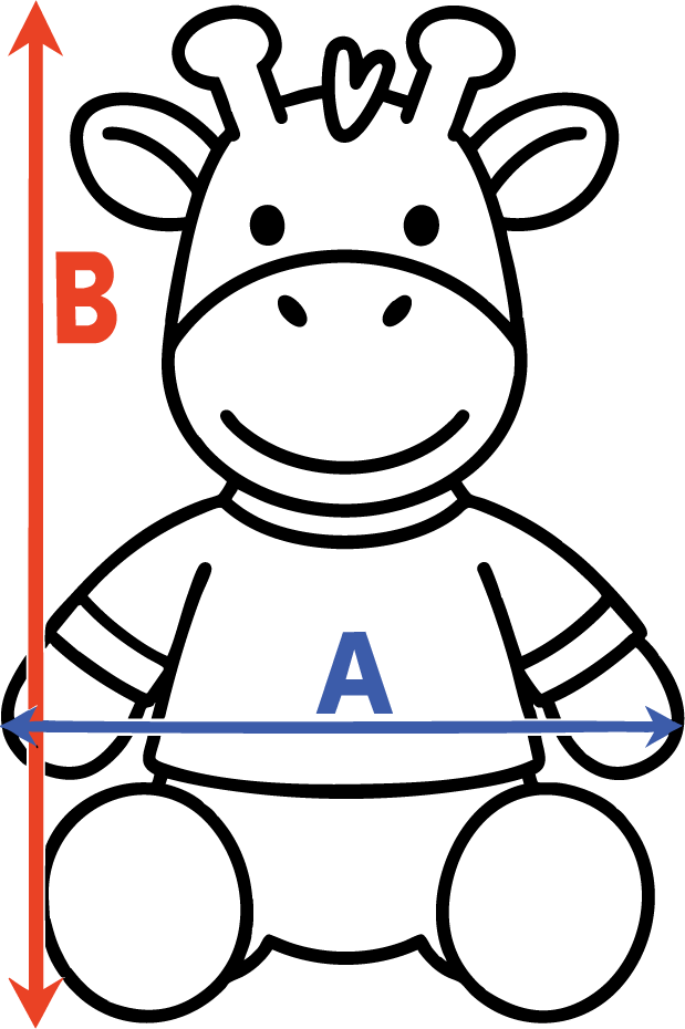 Giraffe Kuscheltier Größen